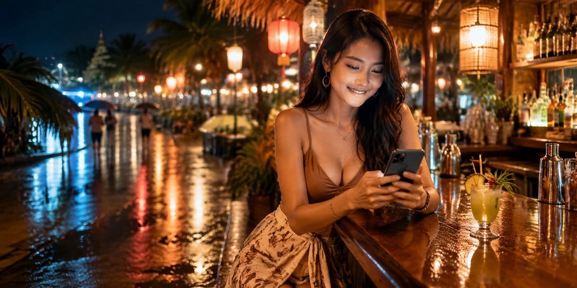 Người dùng Phú Quốc theo dõi kèo trực tuyến tại chợ đêm qua điện thoại di động